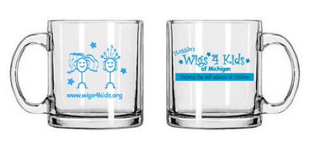 Merchandise - Wigs4Kids of Michigan   - glass-mugs