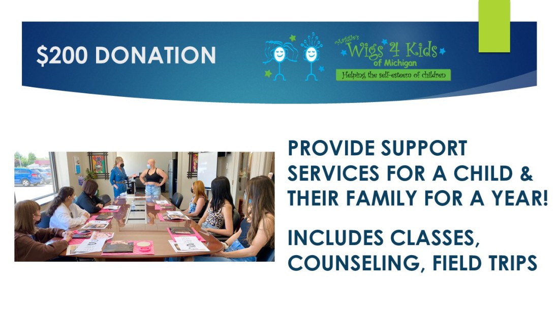 Adopt A Kid - Maggie's Wigs4Kids of Michigan  - support-services