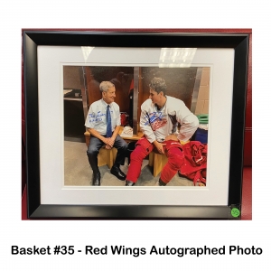 Red Wings 
Autographed Photo of Ted Lindsay and Dylan Larkin

