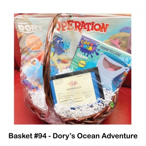 $30 Premier Entertainment
Gift Card,
Dory Ball,
Dory Color & Play Book,
Dory Operation Game
